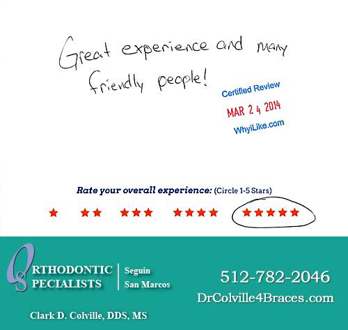 Orthodontic Specialists of San Marcos review by Oyama B. in San Marcos, TX on March 24, 2014