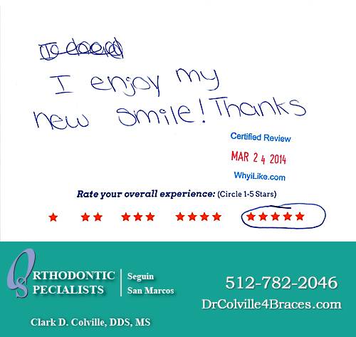 Orthodontic Specialists of San Marcos review by Amber R. in San Marcos, TX on March 24, 2014