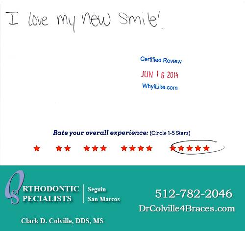 Orthodontic Specialists of San Marcos review by Melina M. in San Marcos, TX on June 16, 2014