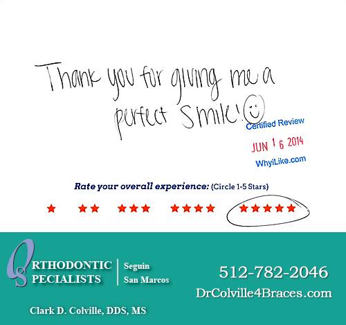 Orthodontic Specialists of San Marcos review by Rhoda H. in San Marcos, TX on June 16, 2014