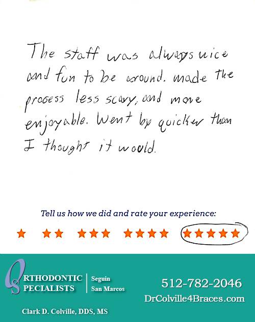 Orthodontic Specialists of San Marcos review by Christopher O. in San Marcos, TX on November 18, 2014