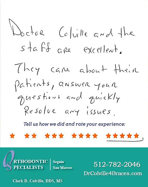 Orthodontic Specialists of San Marcos review by Dudley S. in San Marcos, TX on November 18, 2014