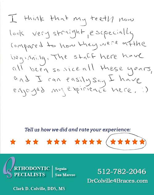 Orthodontic Specialists of San Marcos review by Sofia H. in San Marcos, TX on November 18, 2014