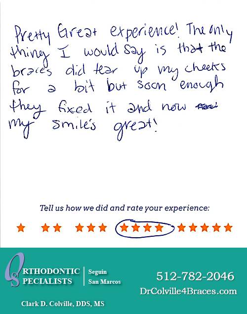 Orthodontic Specialists of San Marcos review by Sabina S. in San Marcos, TX on November 18, 2014