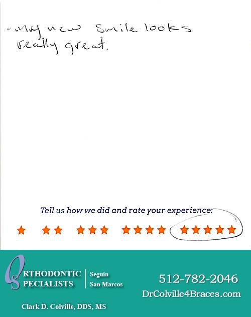 Orthodontic Specialists of San Marcos review by Colton M. in San Marcos, TX on November 18, 2014