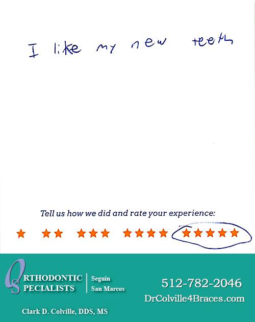 Orthodontic Specialists of San Marcos review by River H. in San Marcos, TX on January 20, 2015