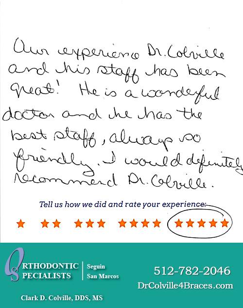 Orthodontic Specialists of San Marcos review by Tracey B. in San Marcos, TX on January 20, 2015