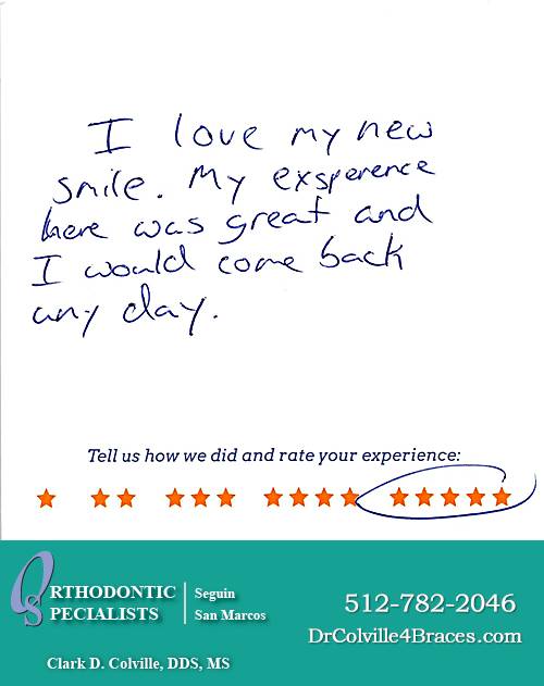 Orthodontic Specialists of San Marcos review by Amber L. in San Marcos, TX on January 20, 2015