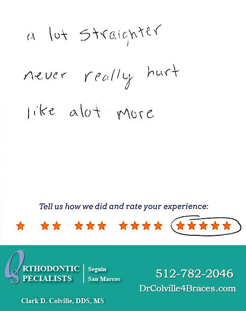 Orthodontic Specialists of San Marcos review by Colby C. in San Marcos, TX on February 17, 2015