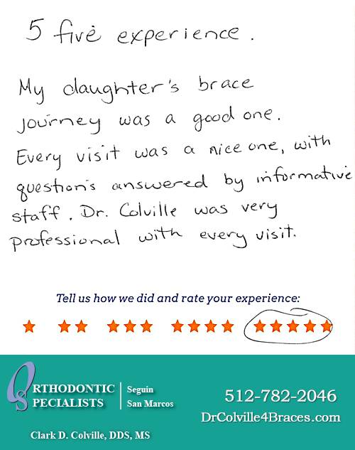 Orthodontic Specialists of San Marcos review by Ursula F. in San Marcos, TX on February 17, 2015