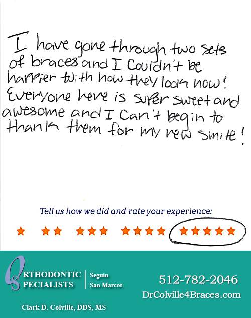 Orthodontic Specialists of San Marcos review by Charlotte D. in San Marcos, TX on March 05, 2015