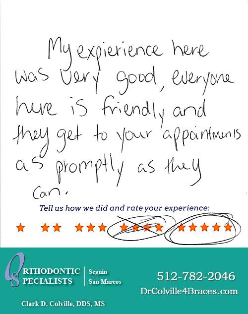 Orthodontic Specialists of San Marcos review by Kendal C. in San Marcos, TX on May 11, 2015