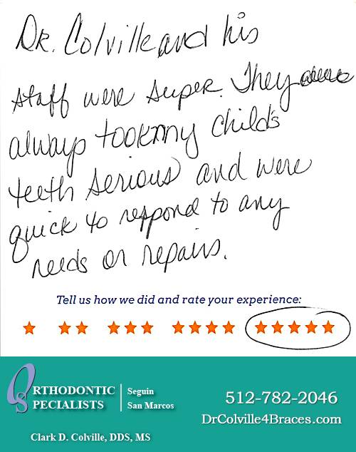 Orthodontic Specialists of San Marcos review by Cara A. in San Marcos, TX on August 17, 2015