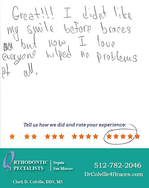Orthodontic Specialists of San Marcos review by Matthew Q. in San Marcos, TX on August 17, 2015