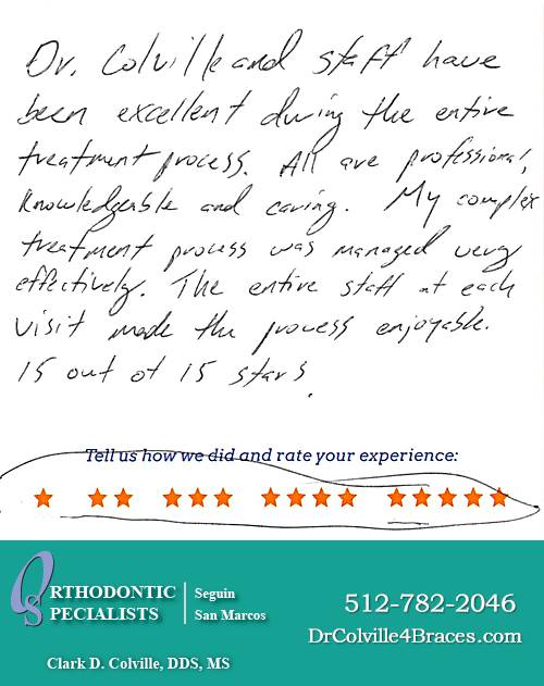 Orthodontic Specialists of San Marcos review by Jeremy D. in San Marcos, TX on October 07, 2015