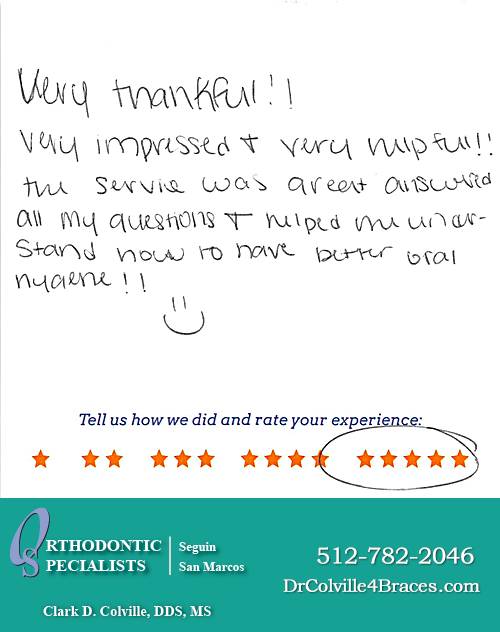 Orthodontic Specialists of San Marcos review by Samantha D. in San Marcos, TX on November 12, 2015