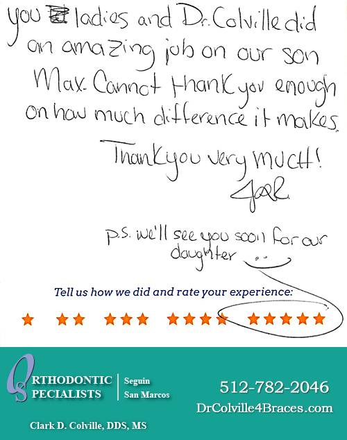 Orthodontic Specialists of San Marcos review by Justyn R. in San Marcos, TX on November 12, 2015