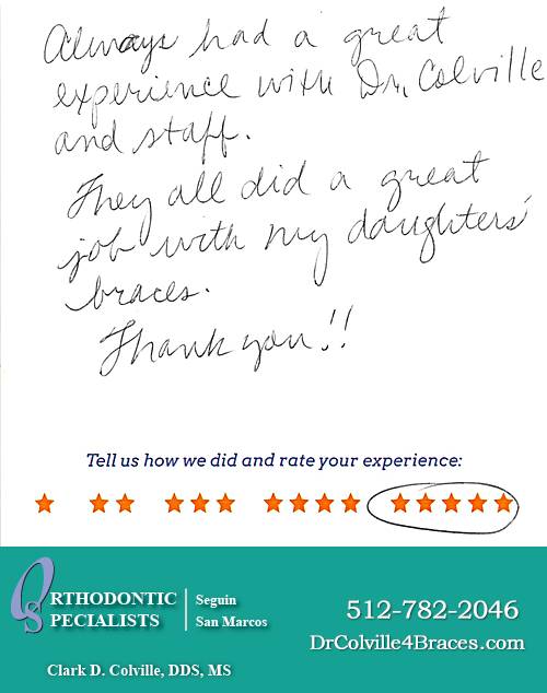 Orthodontic Specialists of San Marcos review by Phillyis H. in San Marcos, TX on November 12, 2015