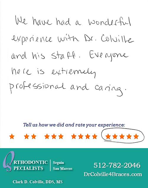 Orthodontic Specialists of San Marcos review by Tracy F. in San Marcos, TX on November 12, 2015