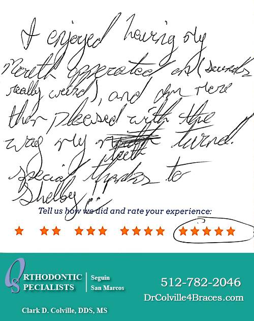 Orthodontic Specialists of San Marcos review by Tyler V. in San Marcos, TX on February 17, 2016