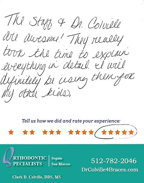 Orthodontic Specialists of San Marcos review by Gabriela C. in San Marcos, TX on May 03, 2016