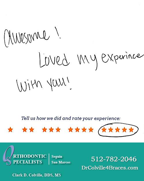 Orthodontic Specialists of San Marcos review by Gunnar T. in San Marcos, TX on April 01, 2017