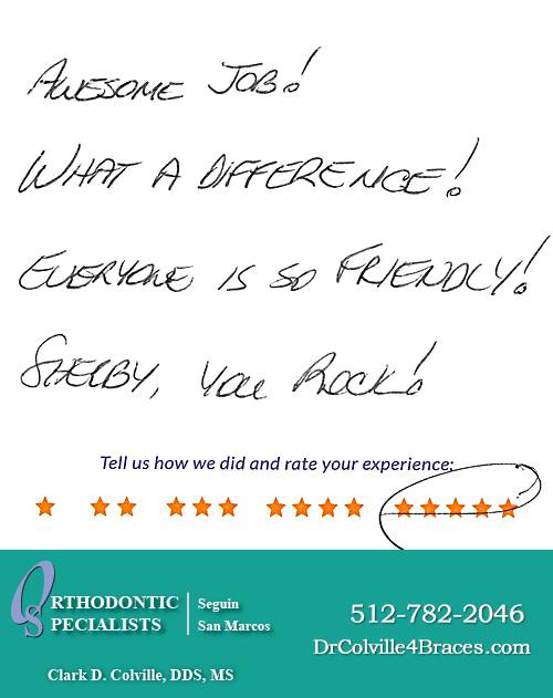Orthodontic Specialists of San Marcos review by Diane H. in San Marcos, TX on November 10, 2017