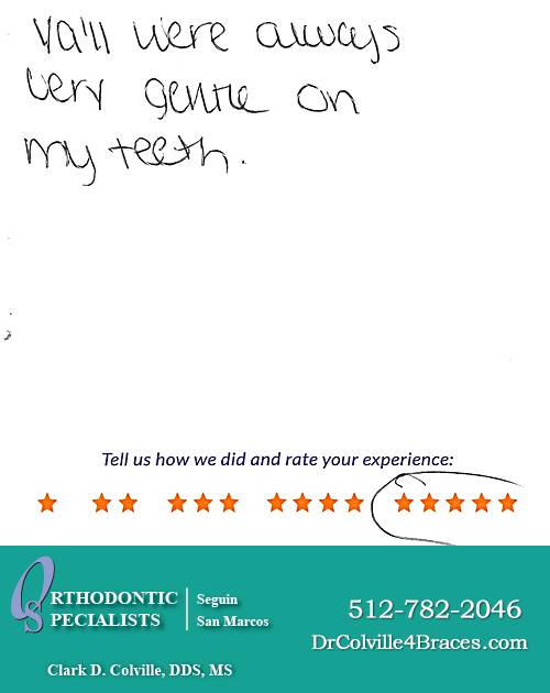 Orthodontic Specialists of San Marcos review by Kayden B. in San Marcos, TX on November 30, 2017