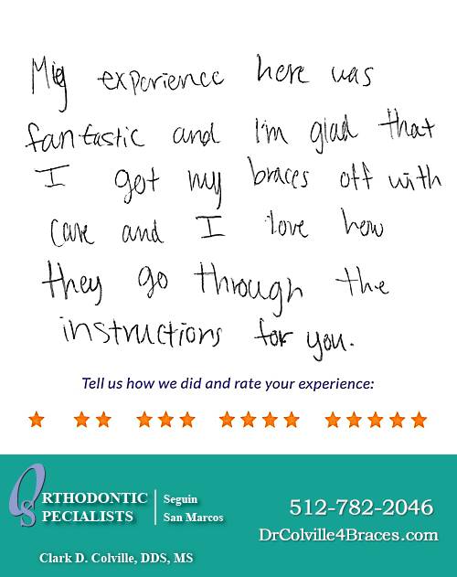 Orthodontic Specialists of San Marcos review by Lylliana T. in San Marcos, TX on November 30, 2017