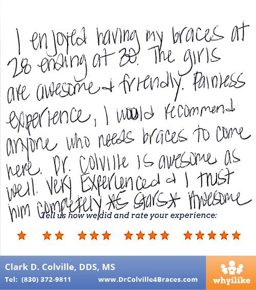 Orthodontic Specialists of Seguin review by Breanna C. in Seguin, TX on September 30, 2014