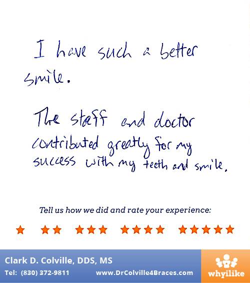 Orthodontic Specialists of Seguin review by Zach J. in Seguin, TX on January 20, 2015