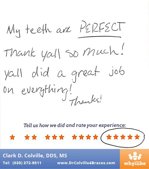 Orthodontic Specialists of Seguin review by Mckade M. in Seguin, TX on May 11, 2015