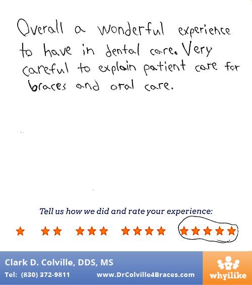 Orthodontic Specialists of Seguin review by Rehe J. in Seguin, TX on May 11, 2015