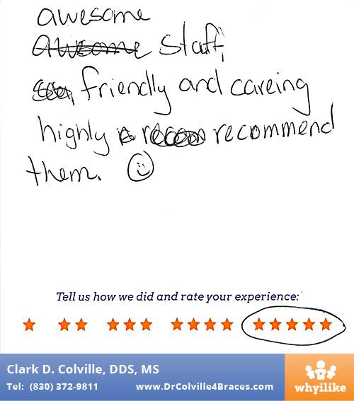 Orthodontic Specialists of Seguin review by Beverly B. in Seguin, TX on July 06, 2015