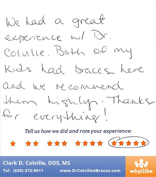 Orthodontic Specialists of Seguin review by Denice K. in Seguin, TX on July 06, 2015