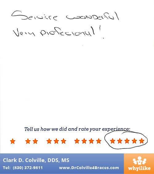 Orthodontic Specialists of Seguin review by Blanca A. in Seguin, TX on July 06, 2015