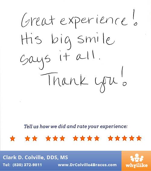 Orthodontic Specialists of Seguin review by Donna S. in Seguin, TX on July 06, 2015