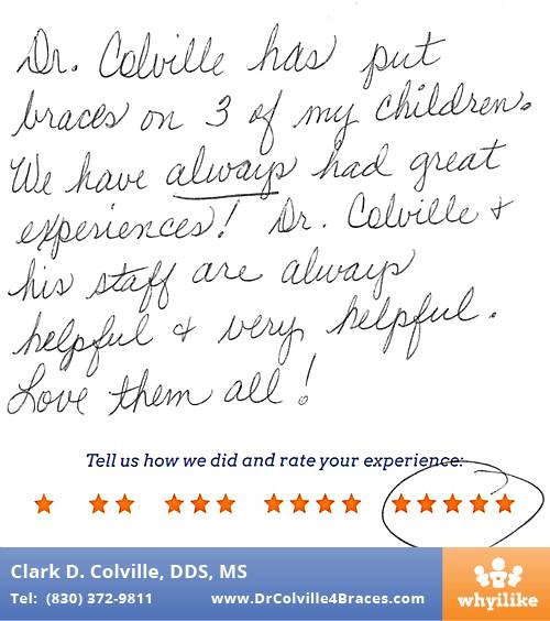Orthodontic Specialists of Seguin review by Ida R. in Seguin, TX on October 07, 2015