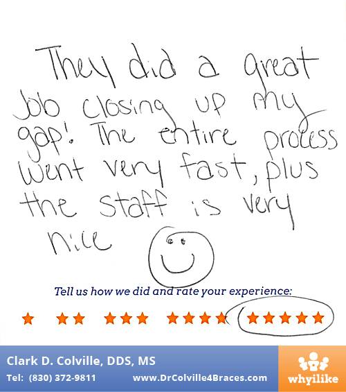 Orthodontic Specialists of Seguin review by Breanne W. in Seguin, TX on October 07, 2015