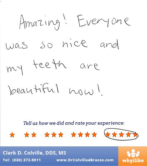 Orthodontic Specialists of Seguin review by Conley B. in Seguin, TX on October 07, 2015