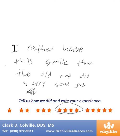 Orthodontic Specialists of Seguin review by Brandon S. in Seguin, TX on November 12, 2015