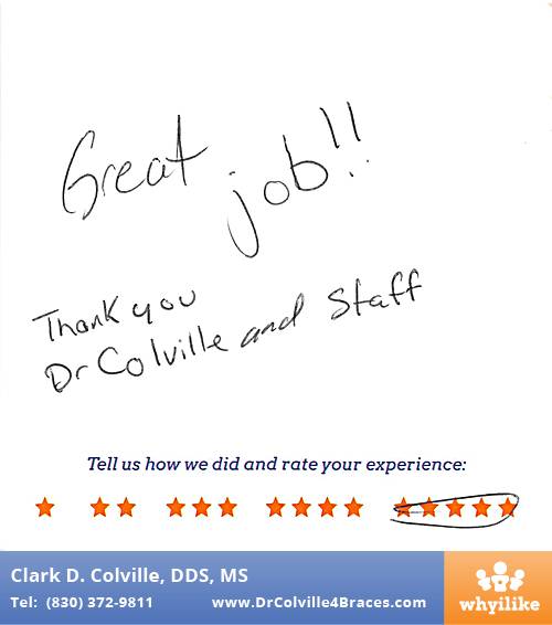 Orthodontic Specialists of Seguin review by Billy A. in Seguin, TX on November 12, 2015