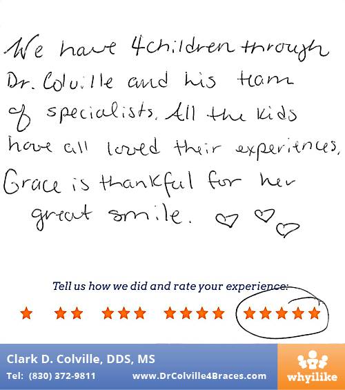 Orthodontic Specialists of Seguin review by Jennifer V. in Seguin, TX on February 17, 2016