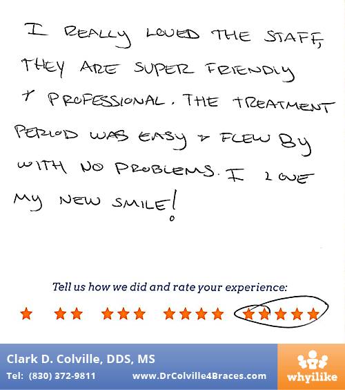Orthodontic Specialists of Seguin review by Daniel M. in Seguin, TX on February 17, 2016