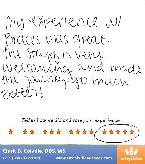 Orthodontic Specialists of Seguin review by Kaelin C. in Seguin, TX on March 07, 2016