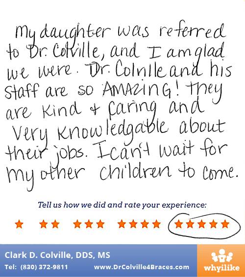 Orthodontic Specialists of Seguin review by Jennifer B. in Seguin, TX on March 07, 2016