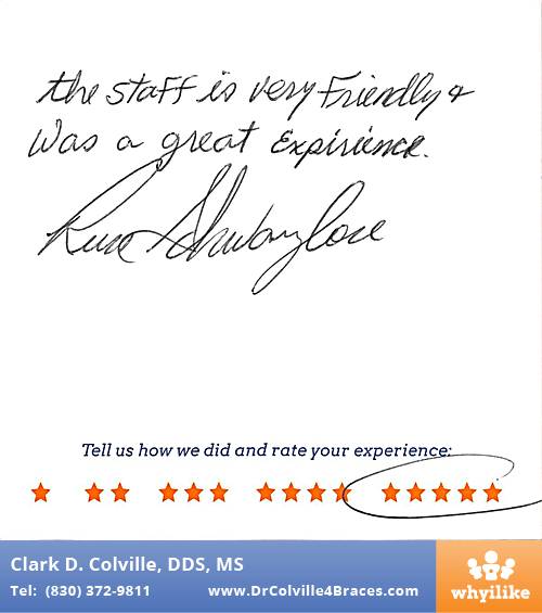 Orthodontic Specialists of Seguin review by Russ S. in Seguin, TX on March 07, 2016