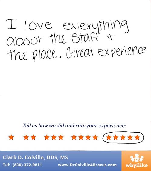 Orthodontic Specialists of Seguin review by Anais F. in Seguin, TX on March 07, 2016