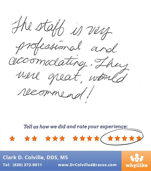Orthodontic Specialists of Seguin review by Rosa L. in Seguin, TX on March 07, 2016