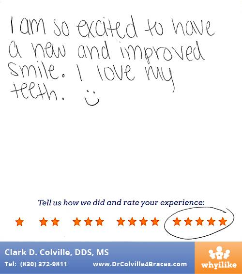 Orthodontic Specialists of Seguin review by Camryn E. in Seguin, TX on March 16, 2016